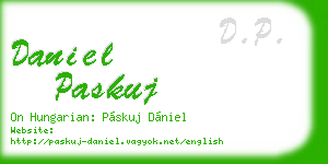 daniel paskuj business card
